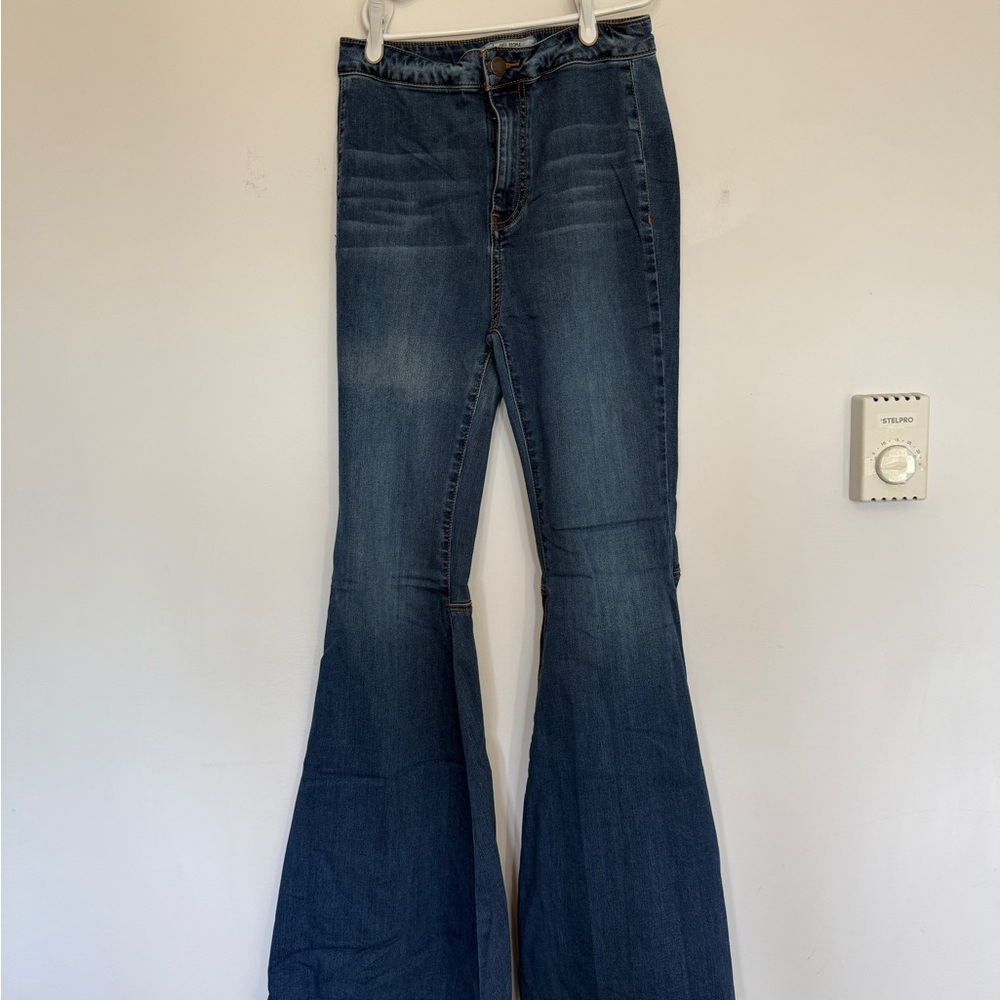 Free People Dark Blue Flare Jeans
